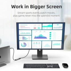 USB-Typ-C-zu-HDMI-Adapter – USB 3.1 USB-C zu HDMI – Konverter – für Laptops/Smartphones
