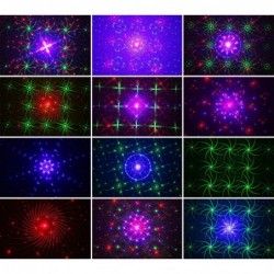 Mini-Bühnenlicht – Laserprojektor – mit Fernbedienung – RGB – LED – 96 Muster