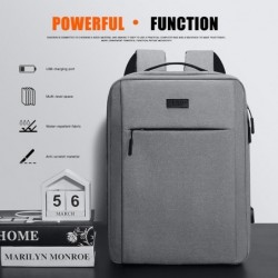 Trendige Laptoptasche - Rucksack - mit USB-Ladeanschluss - wasserdicht