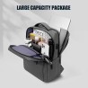Trendige Laptoptasche - Rucksack - mit USB-Ladeanschluss - wasserdicht