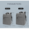 Trendige Laptoptasche - Rucksack - mit USB-Ladeanschluss - wasserdicht