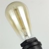 Amerikanische Industrierohr-Wandlampe aus Eisen