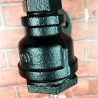 Amerikanische Industrierohr-Wandlampe aus Eisen