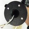 Amerikanische Industrierohr-Wandlampe aus Eisen