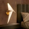 LED-Wandleuchte - Origami-Papiervogel-Design