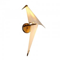 LED-Wandleuchte - Origami-Papiervogel-Design