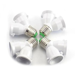 E27 auf E27 – 1 auf 2 Lampen – Fassungssockel – Konverter – Splitter – Adapter – feuerfest