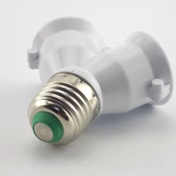 E27 auf E27 – 1 auf 2 Lampen – Fassungssockel – Konverter – Splitter – Adapter – feuerfest