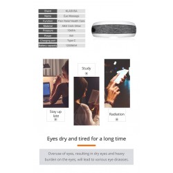 Intelligentes Augenmassagegerät – beheizte Luftkompression – müde Augen – Augenringe – Massage – Entspannung – Bluetooth