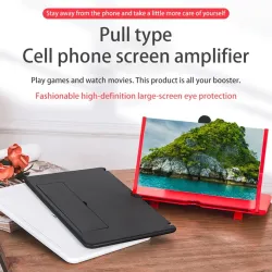 12 Zoll / 14 Zoll - 3D-Telefonbildschirmlupe - HD-Verstärker - mit faltbarer Halterung