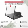 12 Zoll / 14 Zoll - 3D-Telefonbildschirmlupe - HD-Verstärker - mit faltbarer Halterung