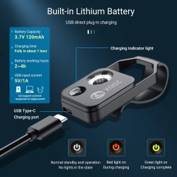 Mikroskopobjektiv mit 200-facher Vergrößerung und mobilem CPL-LED-Licht - Mikro-Makro-Objektive
