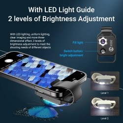 200x Magnification microscope lens with CPL mobile LED light - micro macro lensesLenses