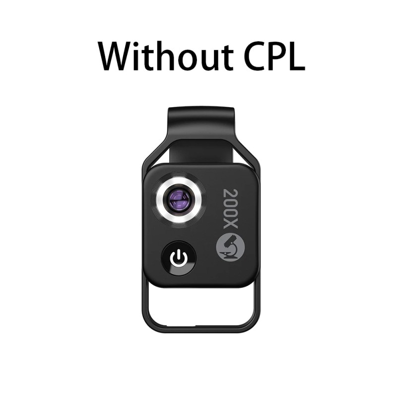 Mikroskopobjektiv mit 200-facher Vergrößerung und mobilem CPL-LED-Licht - Mikro-Makro-Objektive Mikroskopobjektiv mit 200-facher Vergrößerung und mobilem CPL-LED-Licht - Mikro-Makro-Objektive