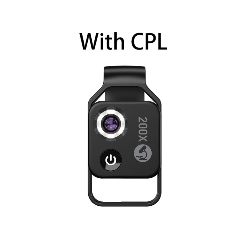 Mikroskopobjektiv mit 200-facher Vergrößerung und mobilem CPL-LED-Licht - Mikro-Makro-Objektive Mikroskopobjektiv mit 200-facher Vergrößerung und mobilem CPL-LED-Licht - Mikro-Makro-Objektive