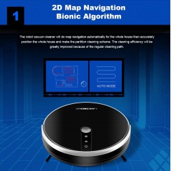 LIECTROUX C30B - 4000pa - Roboter - Staubsauger - 2D-Kartennavigation - WLAN - Wassertank