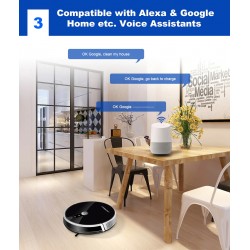 LIECTROUX C30B - 4000pa - Roboter - Staubsauger - 2D-Kartennavigation - WLAN - Wassertank