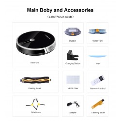 LIECTROUX C30B - 4000pa - Roboter - Staubsauger - 2D-Kartennavigation - WLAN - Wassertank