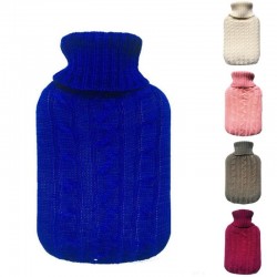 Soft knitted flannel - cover for hot water bottle - 2000mlHealth & Beauty