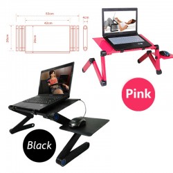 Multifunction tablet / laptop stand - table - with mouse pad - adjustable - foldableHolders