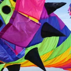 3.5M Drie-Dimensionale Rotatie Grote Software Kite Hanger Outdoor Makkelijk Te Vliegen Software Regenboog Dynamische Rotatie Han