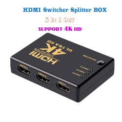 3 Port – HDMI-Splitter – Ultra HD – DVD HDTV Xbox PS3 PS4 PS5 – 4K