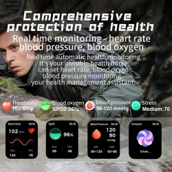 KR80 Smartwatch – Android/IOS – Fitness-Tracker – Herzmonitor – IP67 – Aktivitäts-Tracker