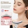 Facial Microcurrent EMS Neck Face Lifting Massager Neck Face Beauty Skin Tighten Device LED Photon Therapy Anti Wrinkle Remov...