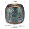 Moderner Luftbefeuchter - Diffusor für ätherische Öle - 7 wechselbare Lichtfarben - 500ml