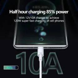 120 W, 10 A – USB auf Typ C – superschnelles Laden – Datenkabel – für Samsung, Xiaomi, Huawei