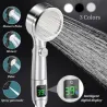 Smart 4Mode Instelbare Led Digitale Temperatuur Display Douchekop Hoge Druk Handheld Badkamer Waterbesparende Douchekop