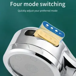 Smart 4Mode Instelbare Led Digitale Temperatuur Display Douchekop Hoge Druk Handheld Badkamer Waterbesparende Douchekop
