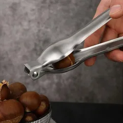 2 in 1 Edelstahl Schnellöffner für Kastanien - Walnüsse - Nussknacker