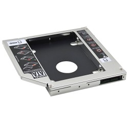 Universal Aluminium SATA HDD Caddy 12.7mm Kastengehäuse optische Bucht