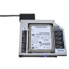 Universal Aluminium SATA HDD Caddy 12.7mm Kastengehäuse optische Bucht