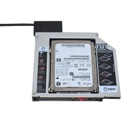 Universal Aluminium SATA HDD Caddy 12.7mm Kastengehäuse optische Bucht