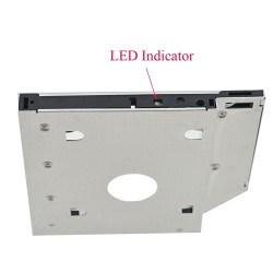 Universal Aluminium SATA HDD Caddy 12.7mm Kastengehäuse optische Bucht