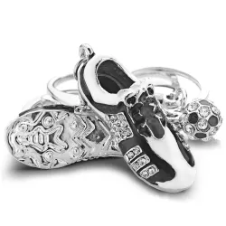 Fußball Fußballschuh mit Strass - Schlüsselanhänger