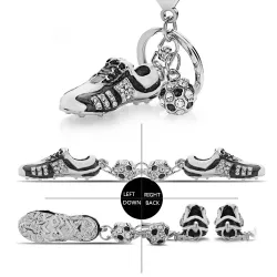 Fußball Fußballschuh mit Strass - Schlüsselanhänger
