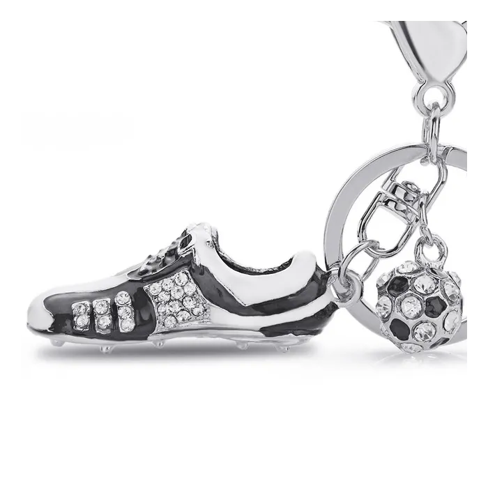 Fußball Fußballschuh mit Strass - Schlüsselanhänger