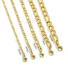 Fashion Figaro Cuban Link Chain Stainless Steel Necklace 45cm/50cm/55cm/60cm 3MM-9MM Gold Color Jewelry Gift Women MenHome