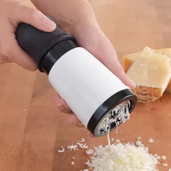 Drehbare Käse- und Schokoladenreibe aus Edelstahl