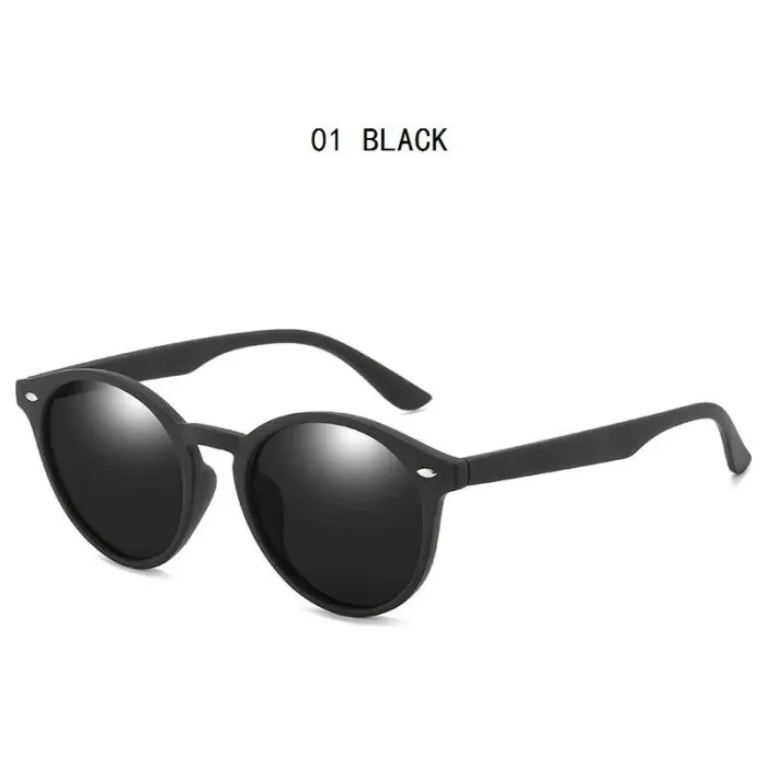 Runde Vintage-Sonnenbrille mit polarisierenden Gläsern für Damen und Herren – UV400-Designerbrille zum Autofahren und Reisen