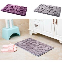 Coral Fleece Bathroom Memory Foam Rug Non-slip Floor MatBathroom & Toilet