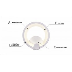 12W 16W LED Modern Wall Mounted Light LampWall lights
