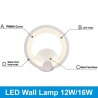 12W 16W LED Moderne Wandmontierte Licht Lampe