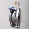 Zahnbürstenhalter aus Edelstahl - Wandmontage