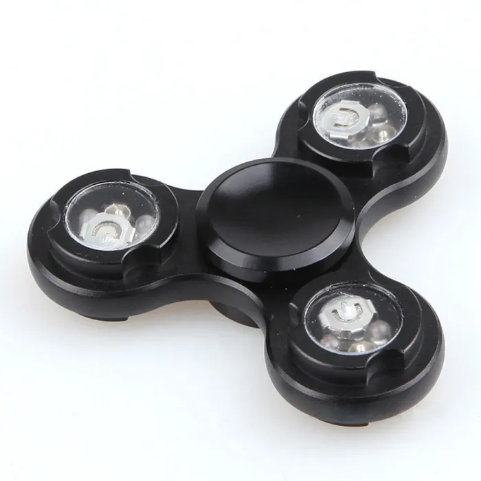 Led Licht Finger Fidget - Aluminium Hand Spinner