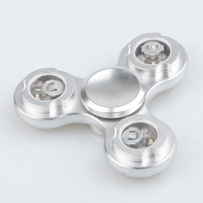 Led Licht Finger Fidget - Aluminium Hand Spinner