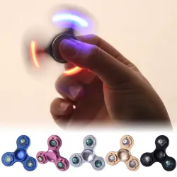 Led Licht Finger Fidget - Aluminium Hand Spinner